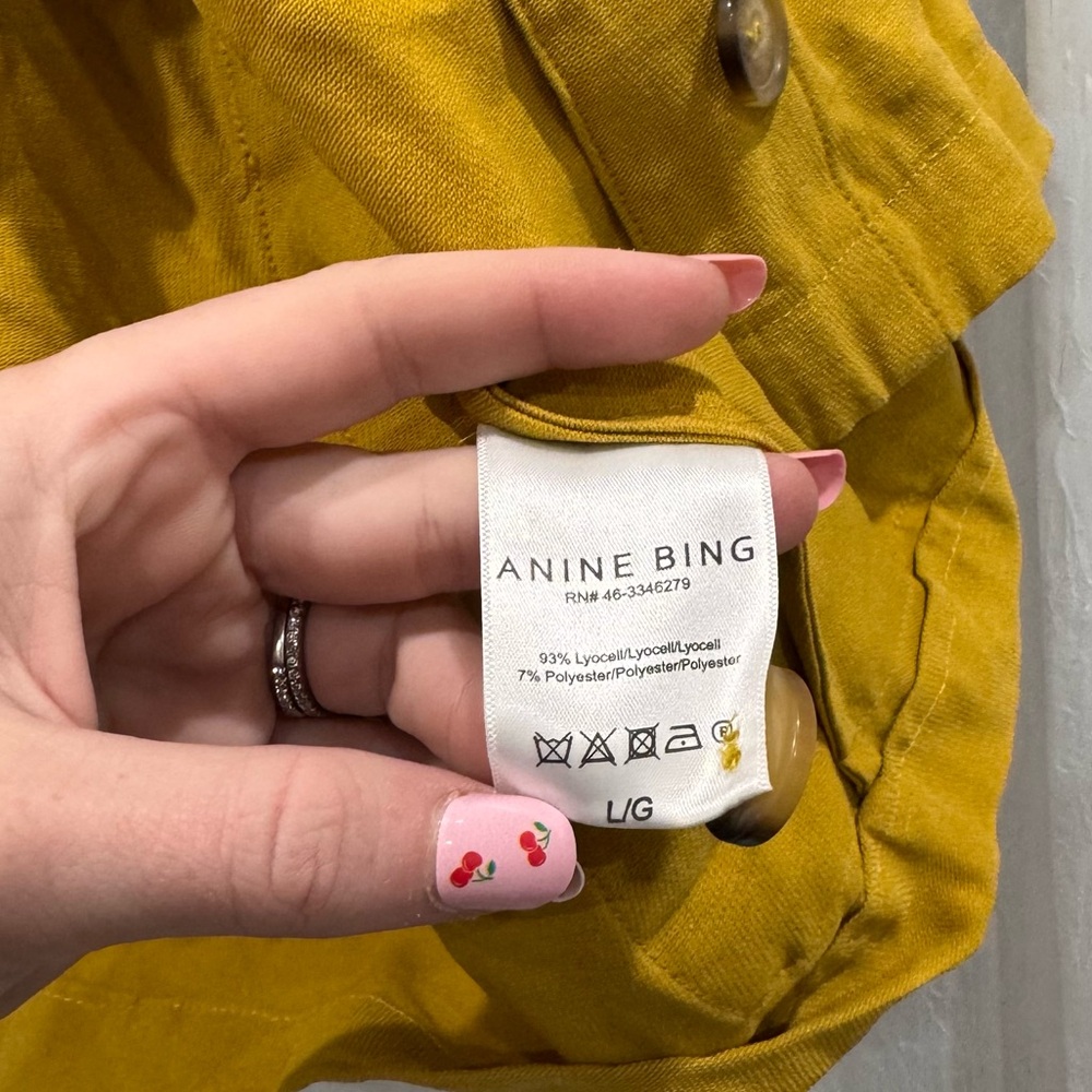 Anine Bing Coat / Jacket Sz L No Belt - Picture 5 of 6